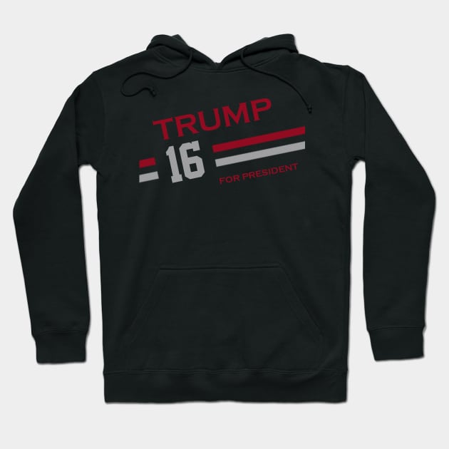 Donald Trump 2016 Hoodie by ESDesign